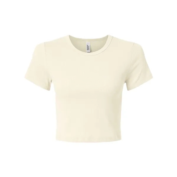 American Apparel Women's Baby Rib Cropped Tee... from ASI 84358 S&S Activewear