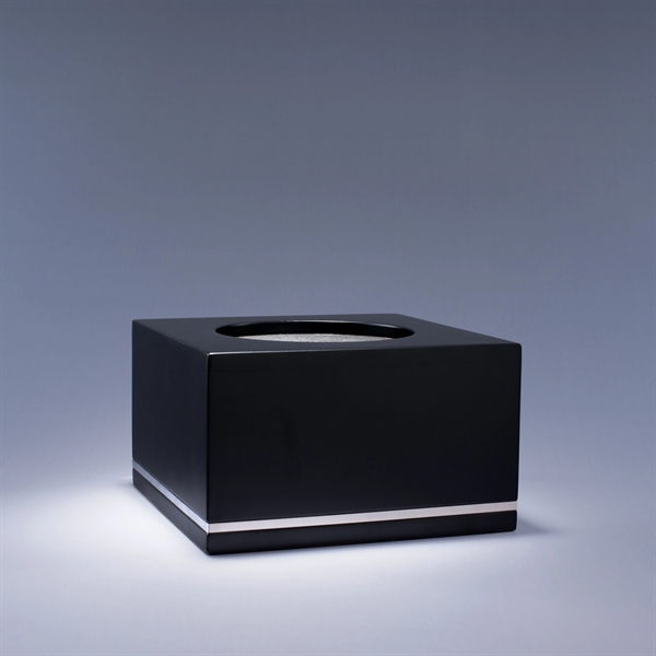 Honors base made of black lacquered wood with a chrome-plated band... from ASI 62985 J. Charles