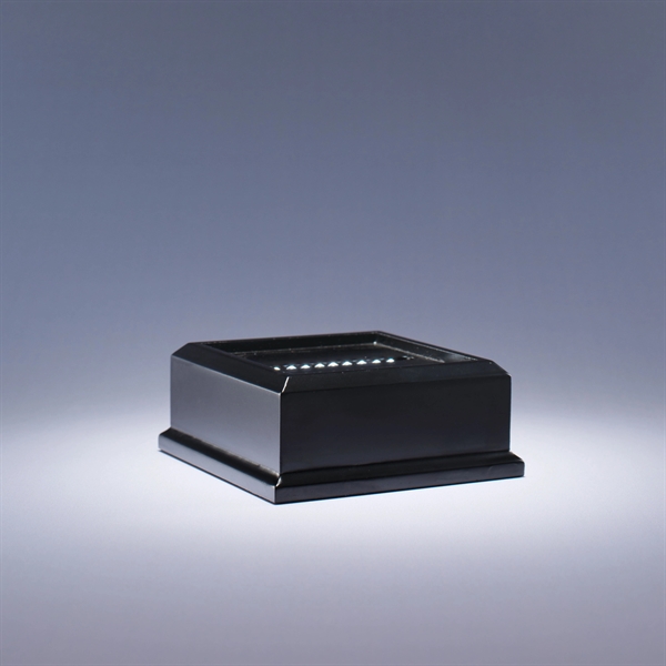 Prestige lighted base made of black lacquered wood for enhanced stature.... from ASI 62985 J. Charles