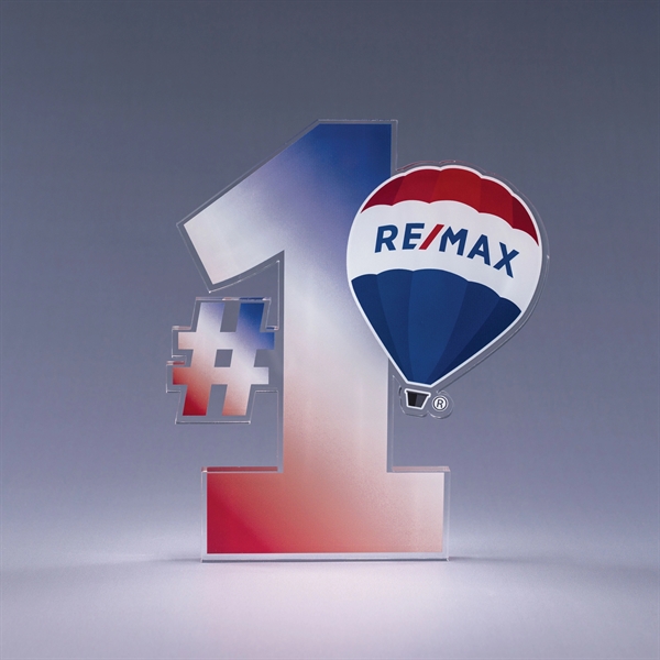 3/8" thick, custom award made of optically-pure acrylic and digitally printed... from ASI 62985 J. Charles