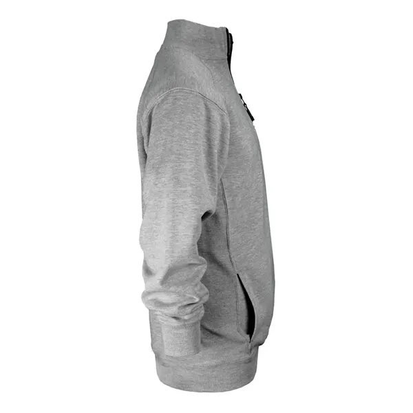 Quarter-zip pullover made of ring-spun cotton/polyester fleece featuring a hidden tunnel... from ASI 84358 S&S Activewear