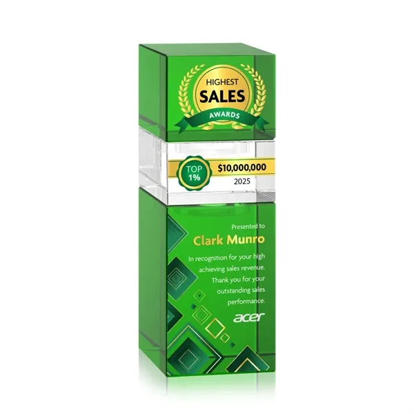 The Optical Crystal Tofino Stacker VividPrint™ Award features a unique stackable... from ASI 84592 St Regis Group / St Regis