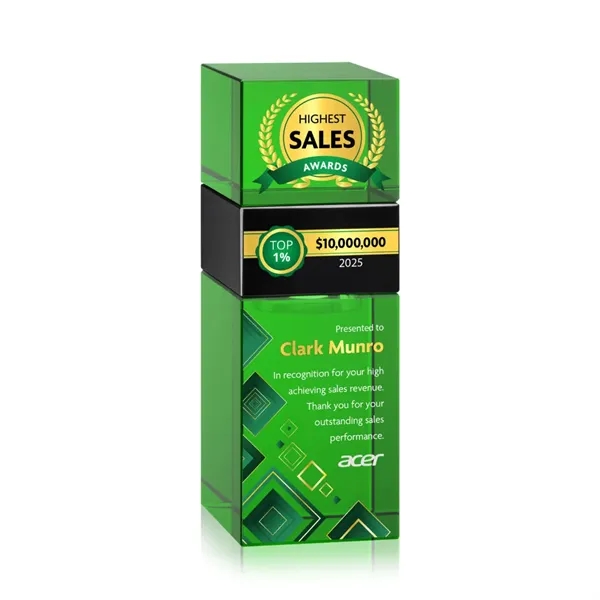 The Optical Crystal Tofino Stacker VividPrint™ Award features a unique stackable... from ASI 84592 St Regis Group / St Regis