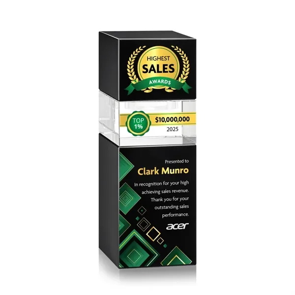 The Optical Crystal Tofino Stacker VividPrint™ Award features a unique stackable... from ASI 84592 St Regis Group / St Regis