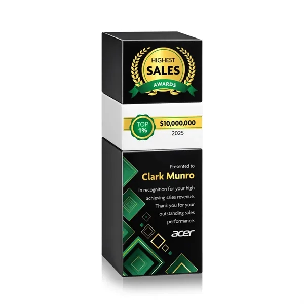 The Optical Crystal Tofino Stacker VividPrint™ Award features a unique stackable... from ASI 84592 St Regis Group / St Regis