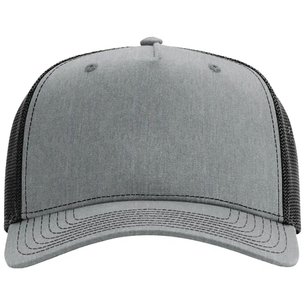Richardson 112FP snapback cotton and polyester five-panel cap with leatherette patch... from ASI 74601 Calico