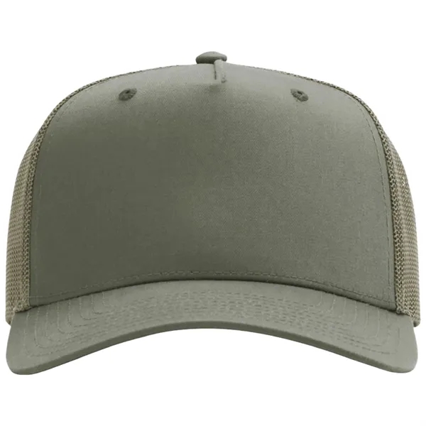 Richardson 112FP snapback cotton and polyester five-panel cap with leatherette patch... from ASI 74601 Calico