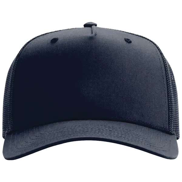 Richardson 112FP snapback cotton and polyester five-panel cap with leatherette patch... from ASI 74601 Calico