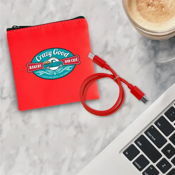 RPET C to C Cable Pouch... from ASI 30208 A P Specialties / AP Specialties