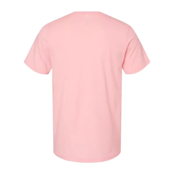 Adult short sleeve v-neck t-shirt with hemmed sleeves. Blank product.... from ASI 84358 S&S Activewear