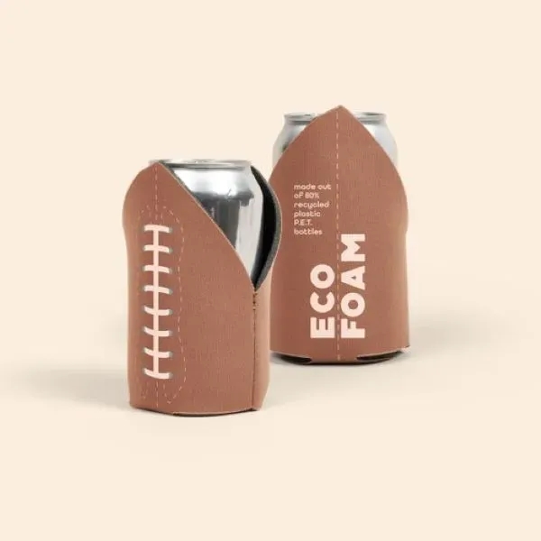 Four-color process can insulator, football, 1/8" thick high density scuba foam.... from ASI 74710 Numo / NUMO