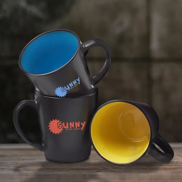 12 oz. two-tone latte mug with high curved grip and smooth... from ASI 39552 BEL Promo