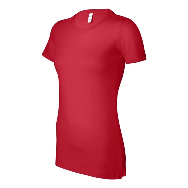 Women's cotton t-shirt with longer length body and shoulder taping. Blank... from ASI 84358 S&S Activewear