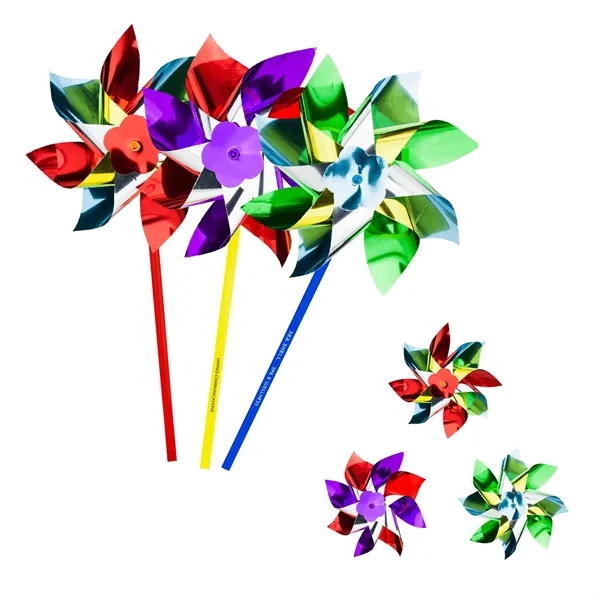 Pinwheel. Colorful, large 6" head with strong, USA made 11" stick.... from ASI 79840 The Proinnovative Line