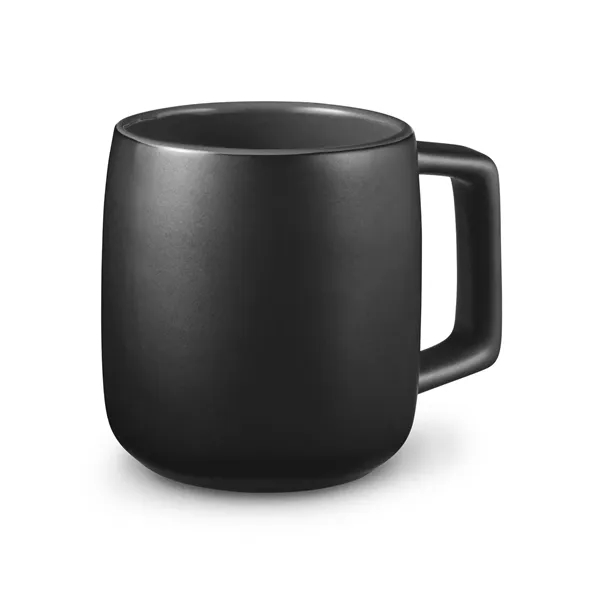 3.875" x 4.75" x 3.25" 15 ounce ceramic mug with square-shaped... from ASI 79530 Prime Line