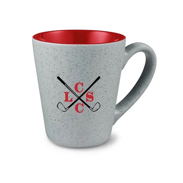 4.56" x 5.125" x 4" 16 ounce gray ceramic mug with... from ASI 79530 Prime Line