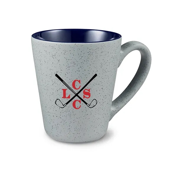 4.56" x 5.125" x 4" 16 ounce gray ceramic mug with... from ASI 79530 Prime Line