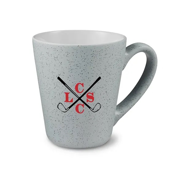 4.56" x 5.125" x 4" 16 ounce gray ceramic mug with... from ASI 79530 Prime Line