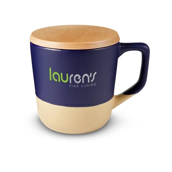 16.5-ounce mug with a wood lid.... from ASI 79530 Prime Line
