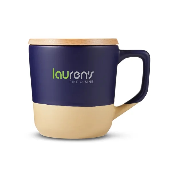 16.5-ounce mug with a wood lid.... from ASI 79530 Prime Line