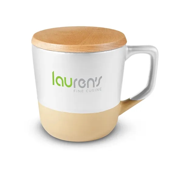 16.5-ounce mug with a wood lid.... from ASI 79530 Prime Line