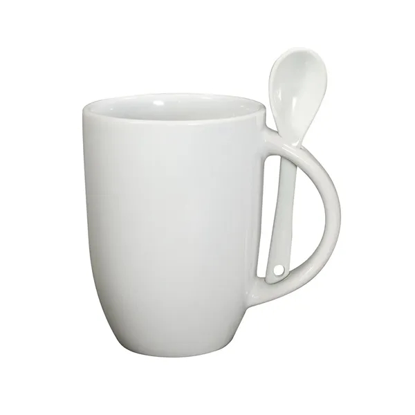 3.25" x 4.31" x 3.25" 12-ounce ceramic mug with 4.56" x... from ASI 79530 Prime Line