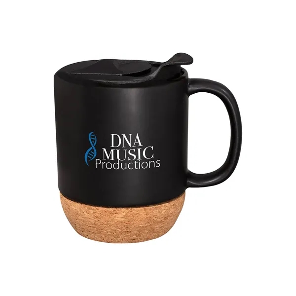 4.25" x 3.25" 14-ounce ceramic mug with genuine cork base and... from ASI 79530 Prime Line