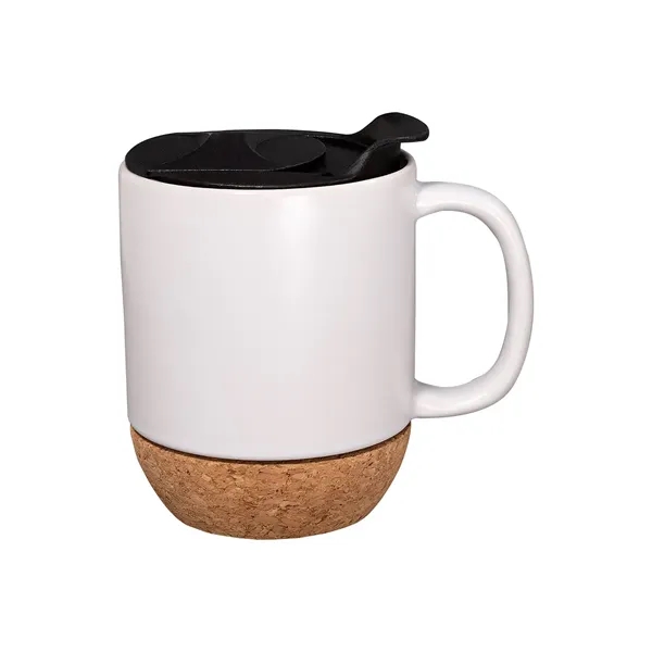 4.25" x 3.25" 14-ounce ceramic mug with genuine cork base and... from ASI 79530 Prime Line