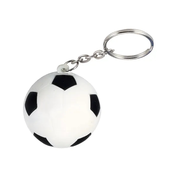 Soccer Ball Shape Stress Ball Keychain... from ASI 79530 Prime Line