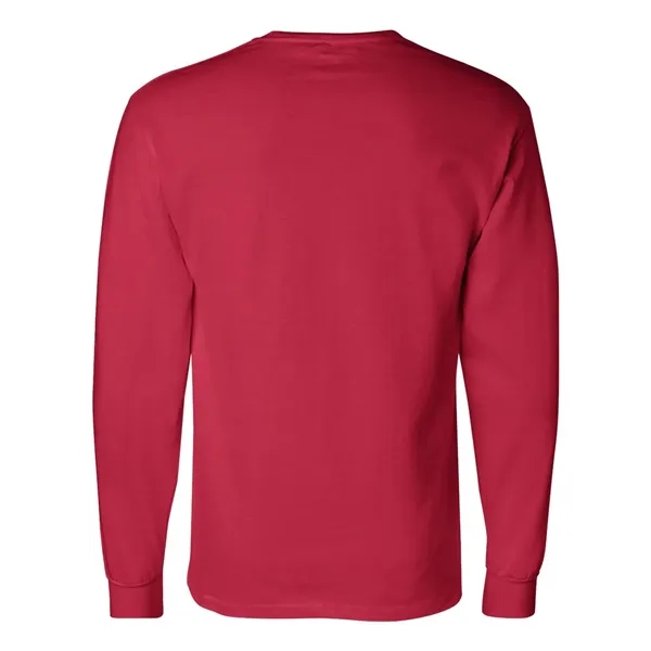 Imported 100% cotton long sleeve T-shirt with taped crew neck, rib... from ASI 84358 S&S Activewear