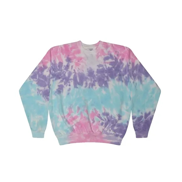 Colortone Tie-Dyed Fleece Crewneck Sweatshirt... from ASI 84358 S&S Activewear