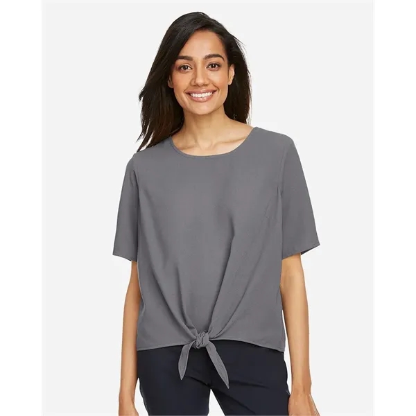 DJ Classic Women's Perfect Fit™ Tie Front Blouse... from ASI 84358 S&S Activewear