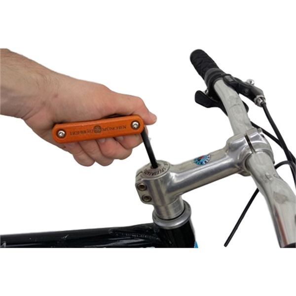 Collapsible bicycle tool with wood handle for avid bike riders that... from ASI 72657 Active Life Promo / Active Life Promo Ingrain Promo