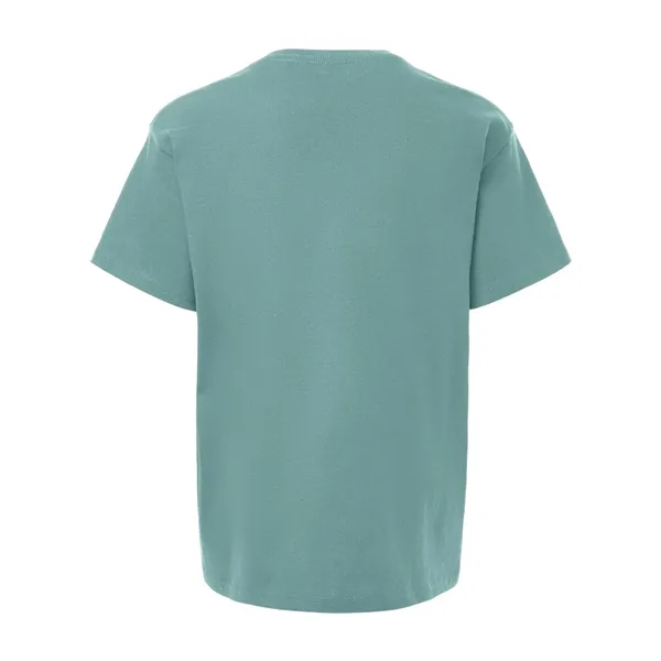 Youth 5.3 oz pre-shrunk, 100% heavy cotton t-shirt. Blank product.... from ASI 84358 S&S Activewear