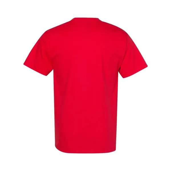 Hanes T-shirt made of 100% ring-spun cotton with double-needle stitching.... from ASI 84358 S&S Activewear