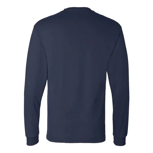 Long sleeve T-shirt made of 100% ComfortSoft® cotton with shoulder-to-shoulder taping... from ASI 84358 S&S Activewear