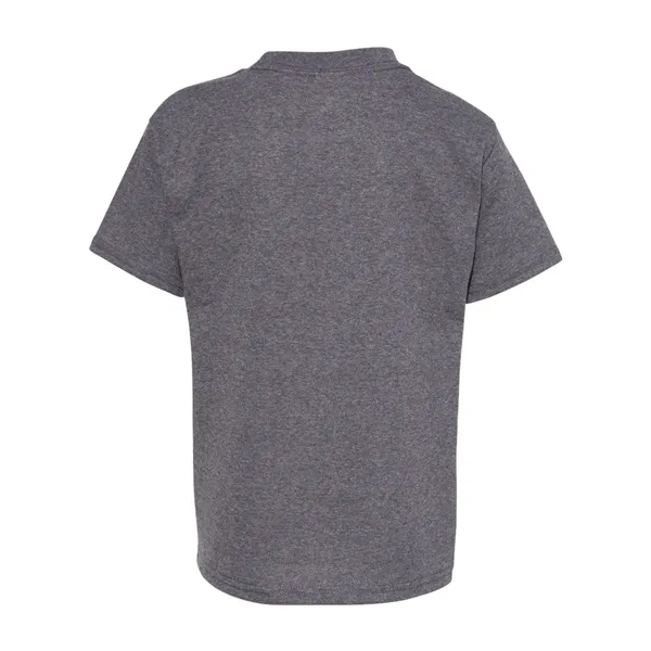 Youth-sized T-shirt made of cotton/poly with 5% recycled polyester from plastic... from ASI 84358 S&S Activewear