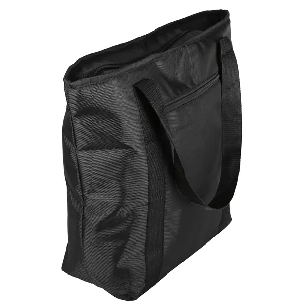 Cooler tote bag with zippered top closure, insulated interior and 25"... from ASI 52840 Evans Manufacturing