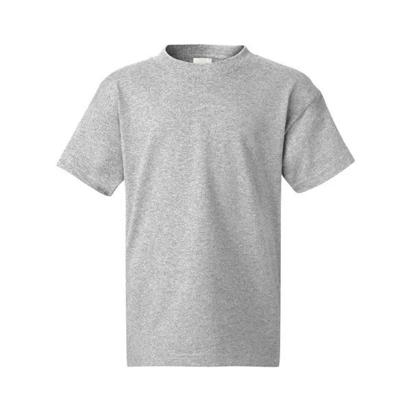 Youth short sleeve T-shirt with lay flat collar, and double-needle stitching.... from ASI 84358 S&S Activewear