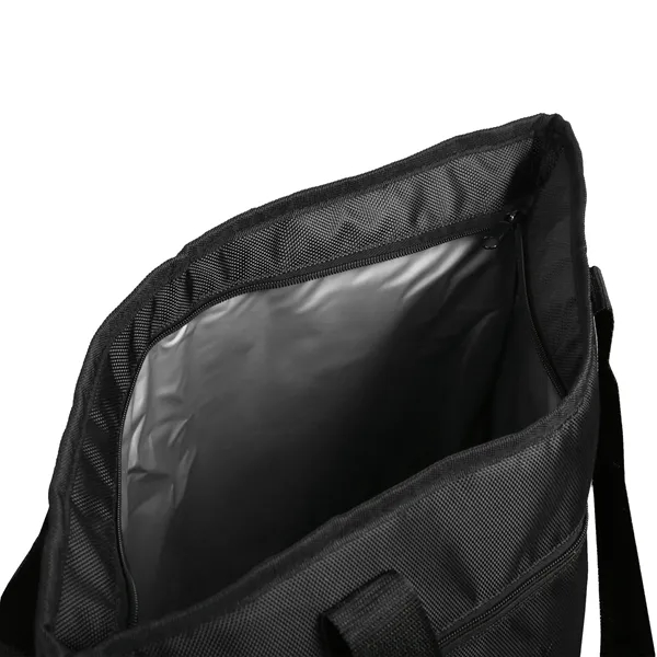 Cooler tote bag with zippered top closure, insulated interior and 25"... from ASI 52840 Evans Manufacturing