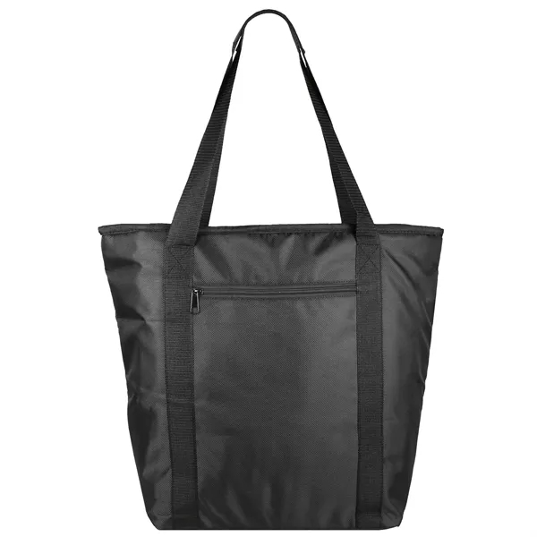 Cooler tote bag with zippered top closure, insulated interior and 25"... from ASI 52840 Evans Manufacturing