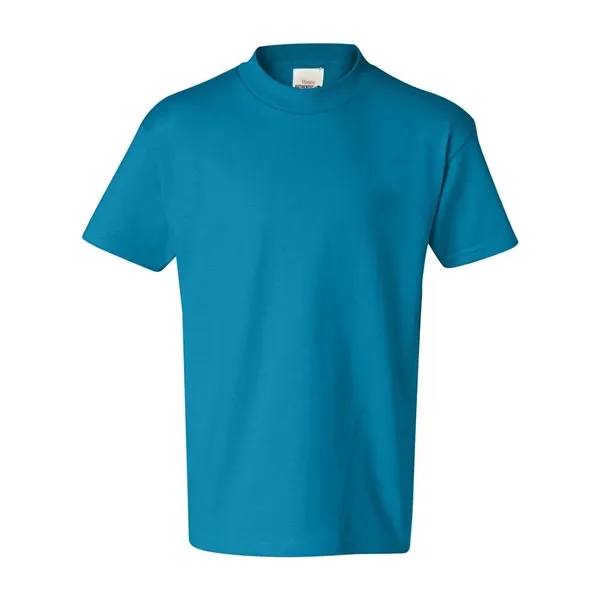 Youth short sleeve T-shirt with lay flat collar, and double-needle stitching.... from ASI 84358 S&S Activewear