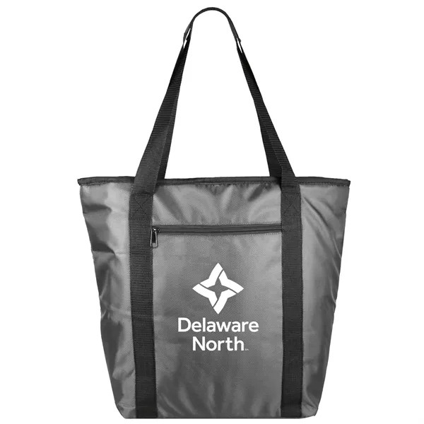 Cooler tote bag with zippered top closure, insulated interior and 25"... from ASI 52840 Evans Manufacturing
