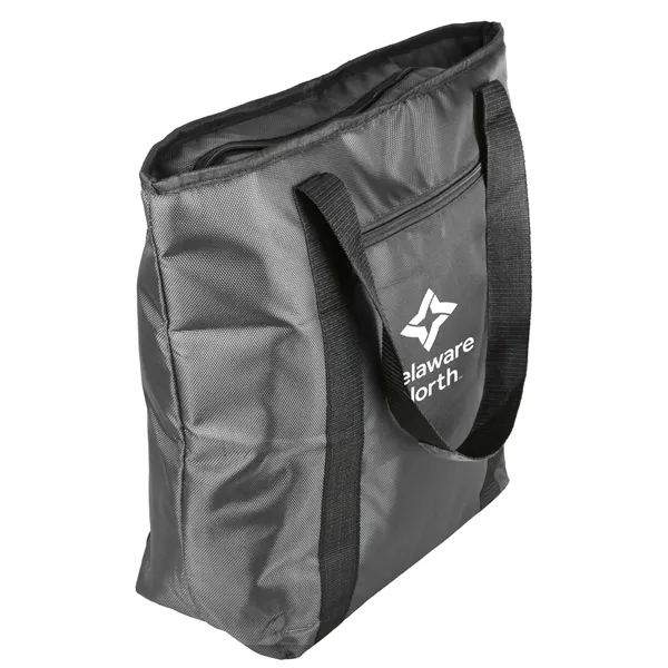 Cooler tote bag with zippered top closure, insulated interior and 25"... from ASI 52840 Evans Manufacturing