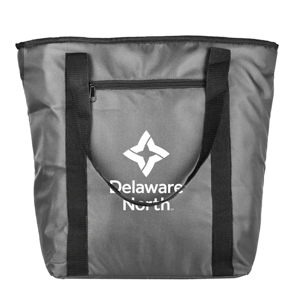 Cooler tote bag with zippered top closure, insulated interior and 25"... from ASI 52840 Evans Manufacturing