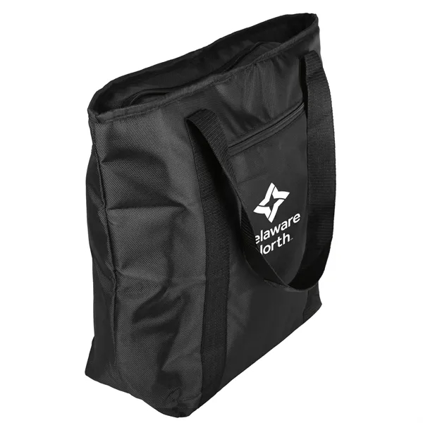 Cooler tote bag with zippered top closure, insulated interior and 25"... from ASI 52840 Evans Manufacturing