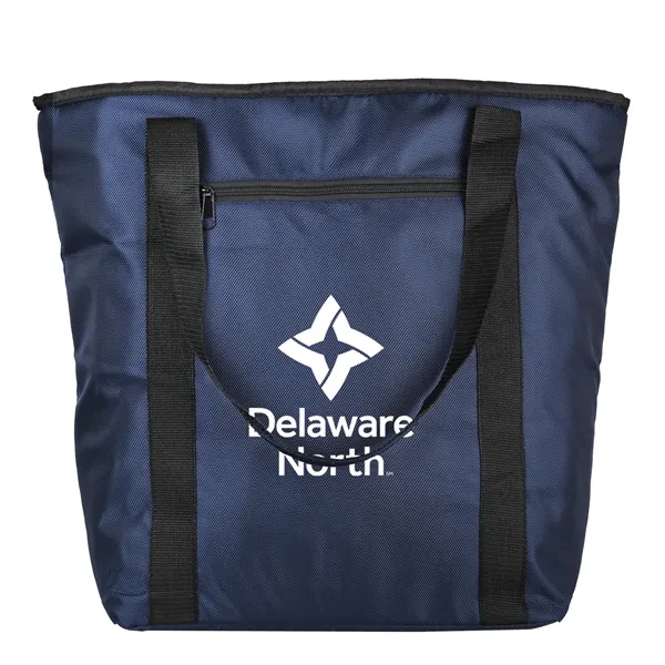 Cooler tote bag with zippered top closure, insulated interior and 25"... from ASI 52840 Evans Manufacturing