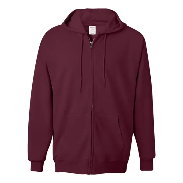 Full-zip hooded sweatshirt made of cotton/polyester fleece and low-pill, high-stitch density... from ASI 84358 S&S Activewear
