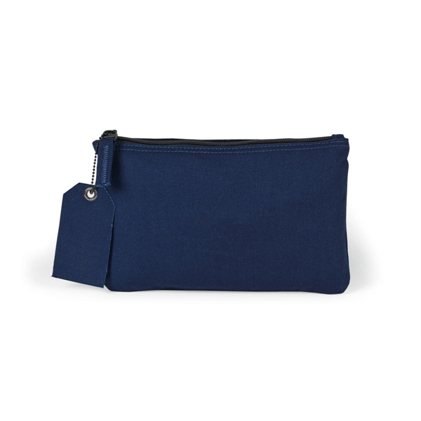 Cotton pouch with top zippered closure and interior pocket divider.... from ASI 56070 Gemline / Gemline®