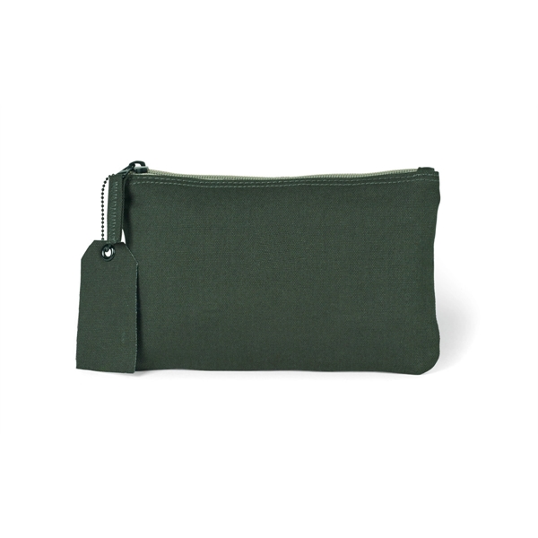 Cotton pouch with top zippered closure and interior pocket divider.... from ASI 56070 Gemline / Gemline®